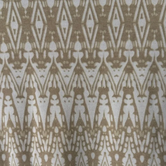 BonWorth Tribal Print Beige & White Women's Top Size XL no tag - Picture 5 of 5